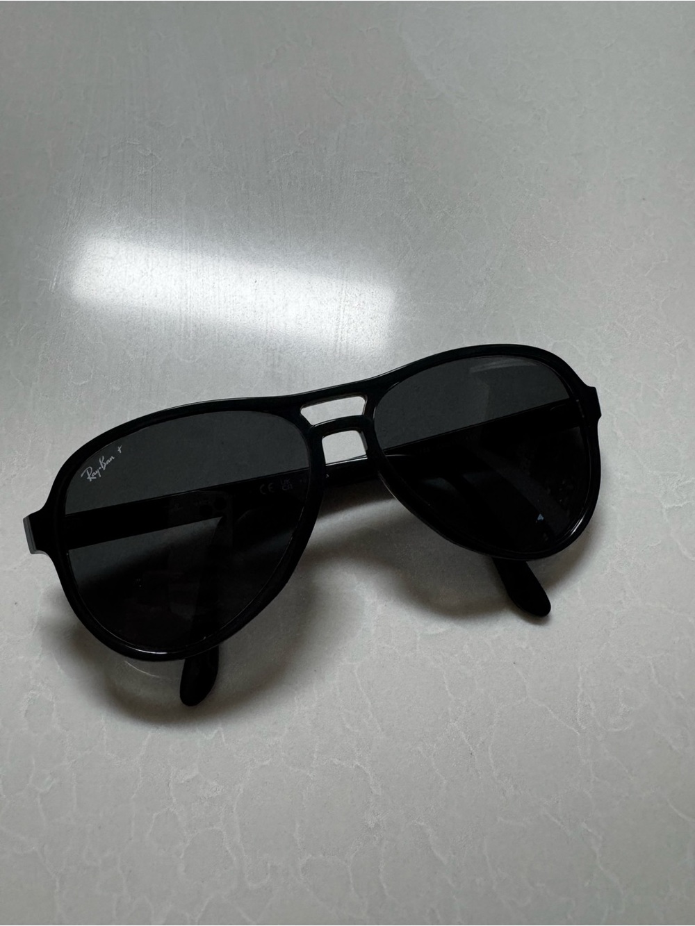 Ray-Ban Matte Black Pilot Sunglasses
